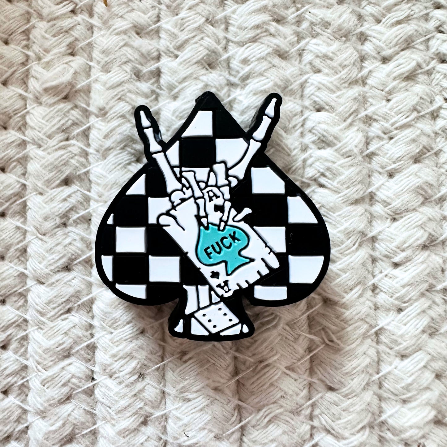 Skeleton Hand Checkered Ace image 1