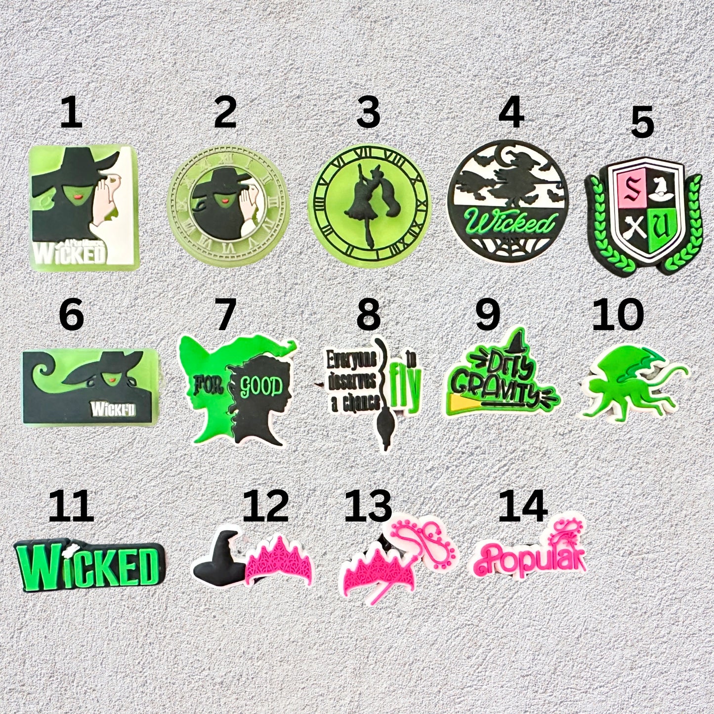 Wicked Witch Defy Gravity Shoe Charms image 2