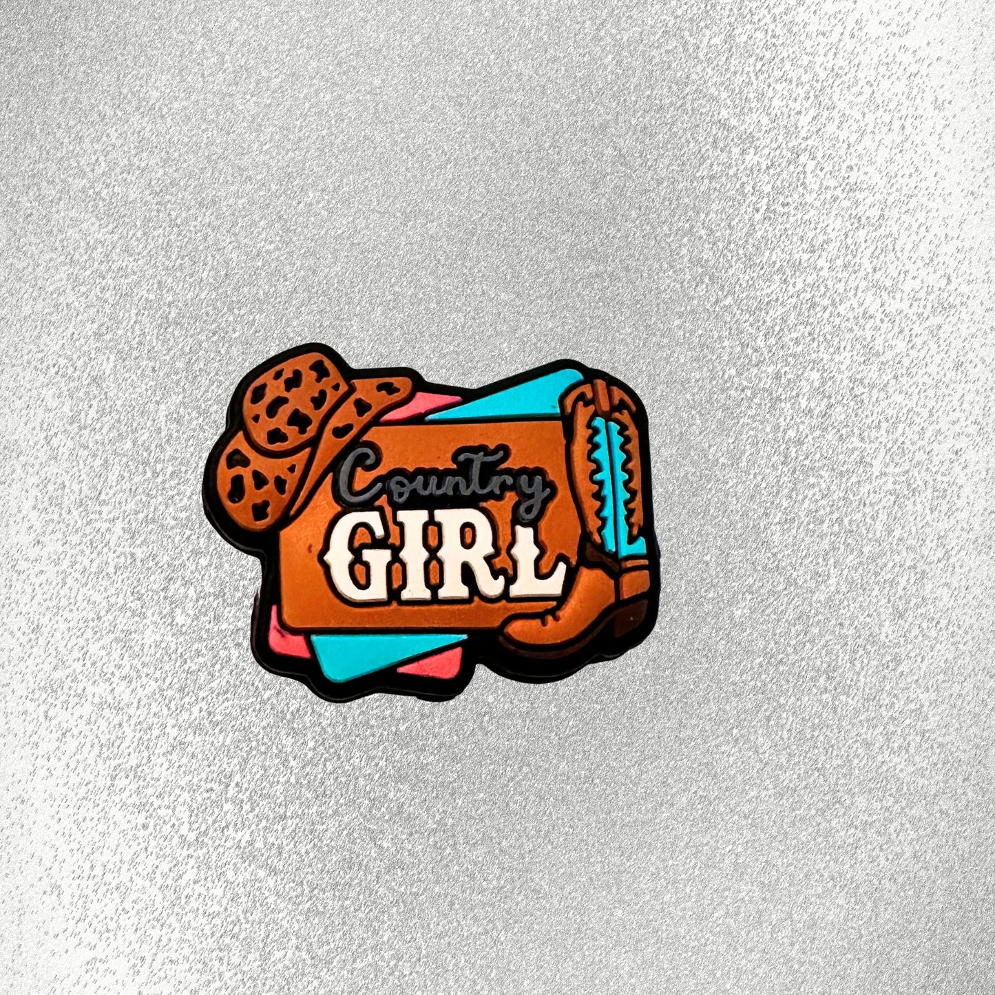 Country Girl Cowboy Hat Boots image 1