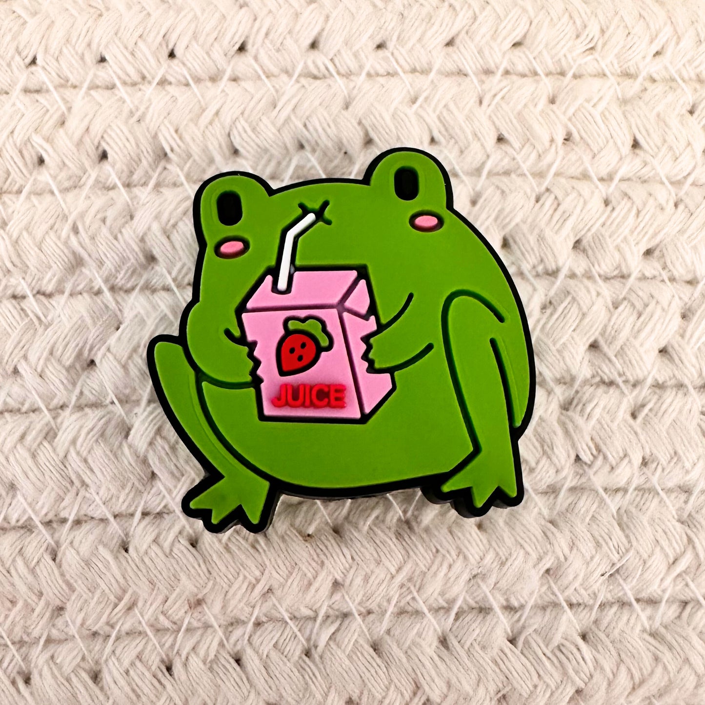 Frog Drinking Strawberry Juice Box image 1