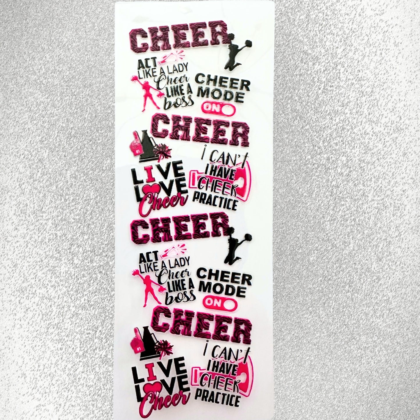 UV DTF Pen Wraps Cheerleading image 0