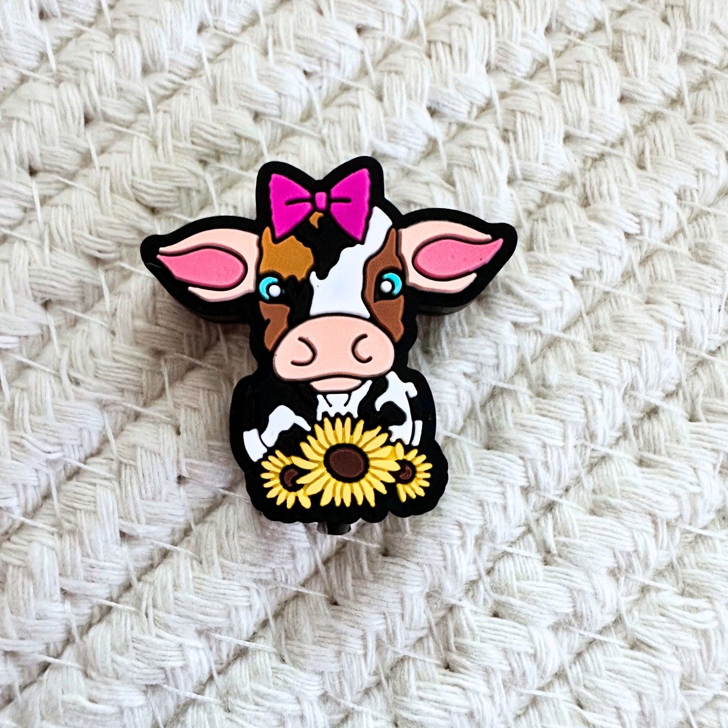 Highland Cow w/ Pink Bow image 1