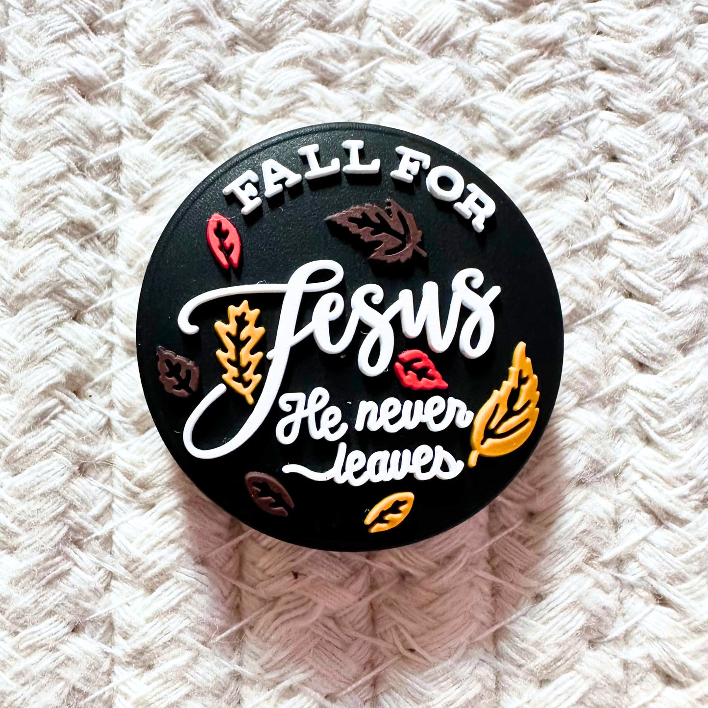 Fall For Jesus He Never Leaves image 1