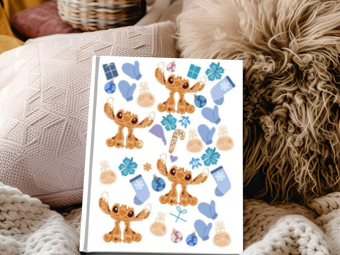 UV DTF A5 Notebook Wraps Christmas Winter Wonderland image 0