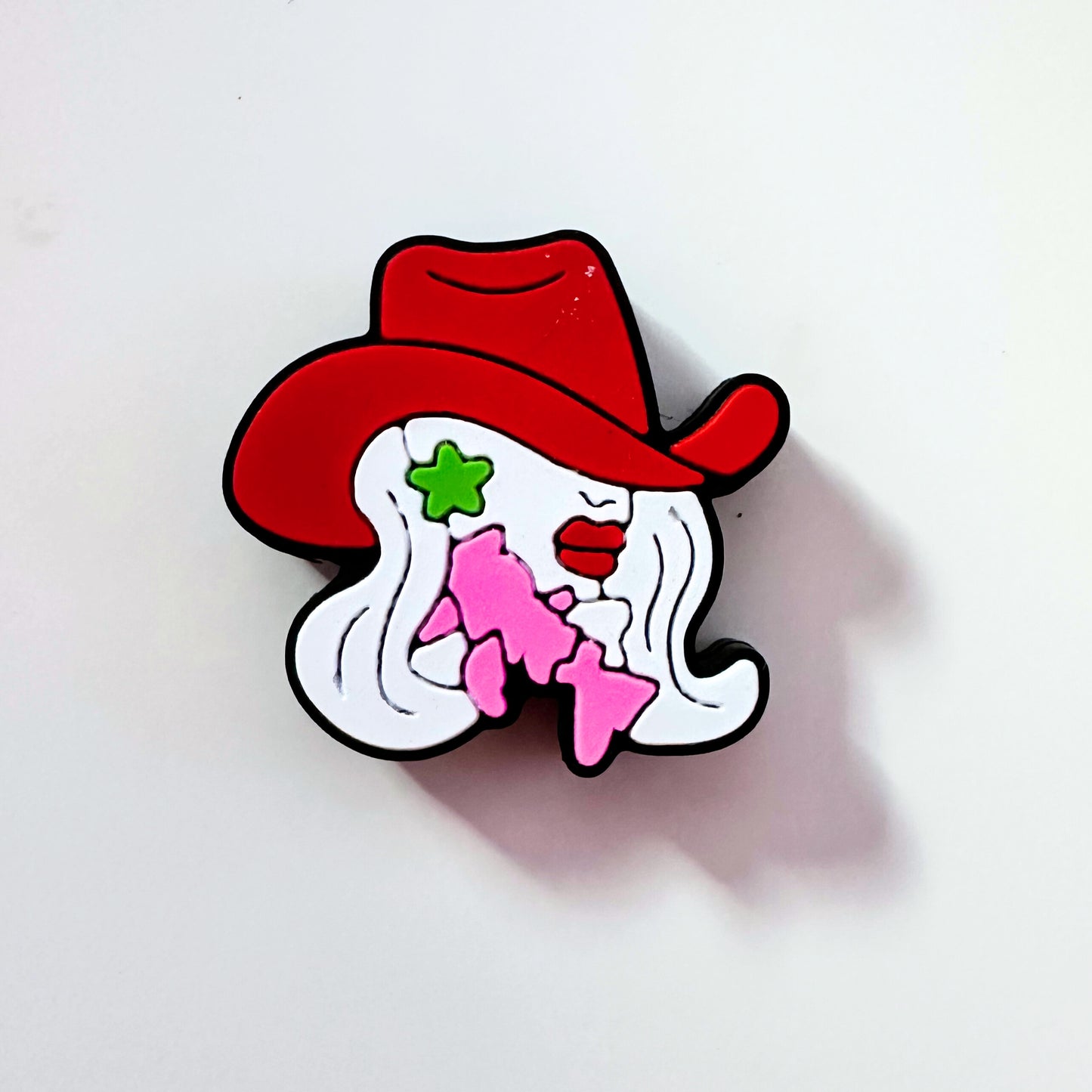 Cowgirl Cowboy Hat Red Lips image 1