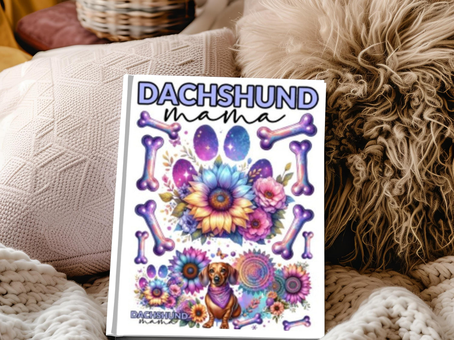 UV DTF A5 Notebook Wraps Dachshund Mama Doxie image 0