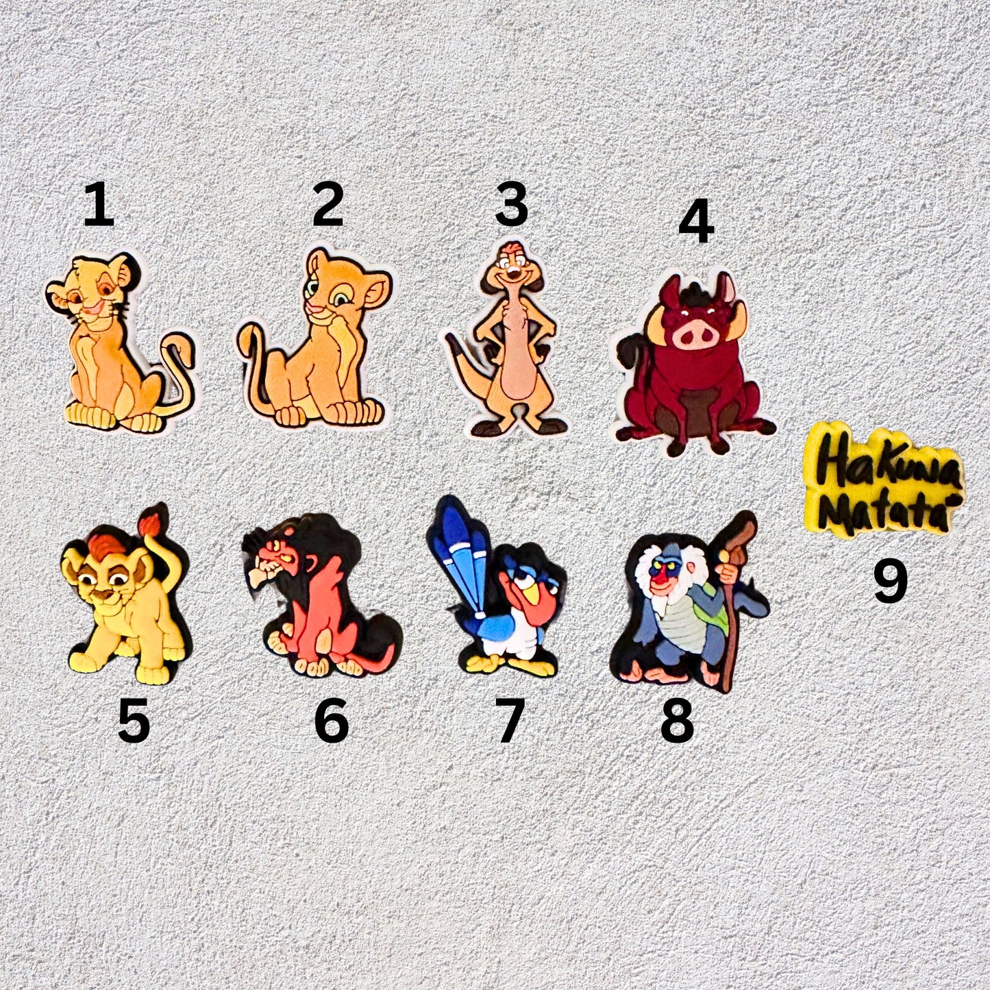 Lion King Shoe Charms image 1