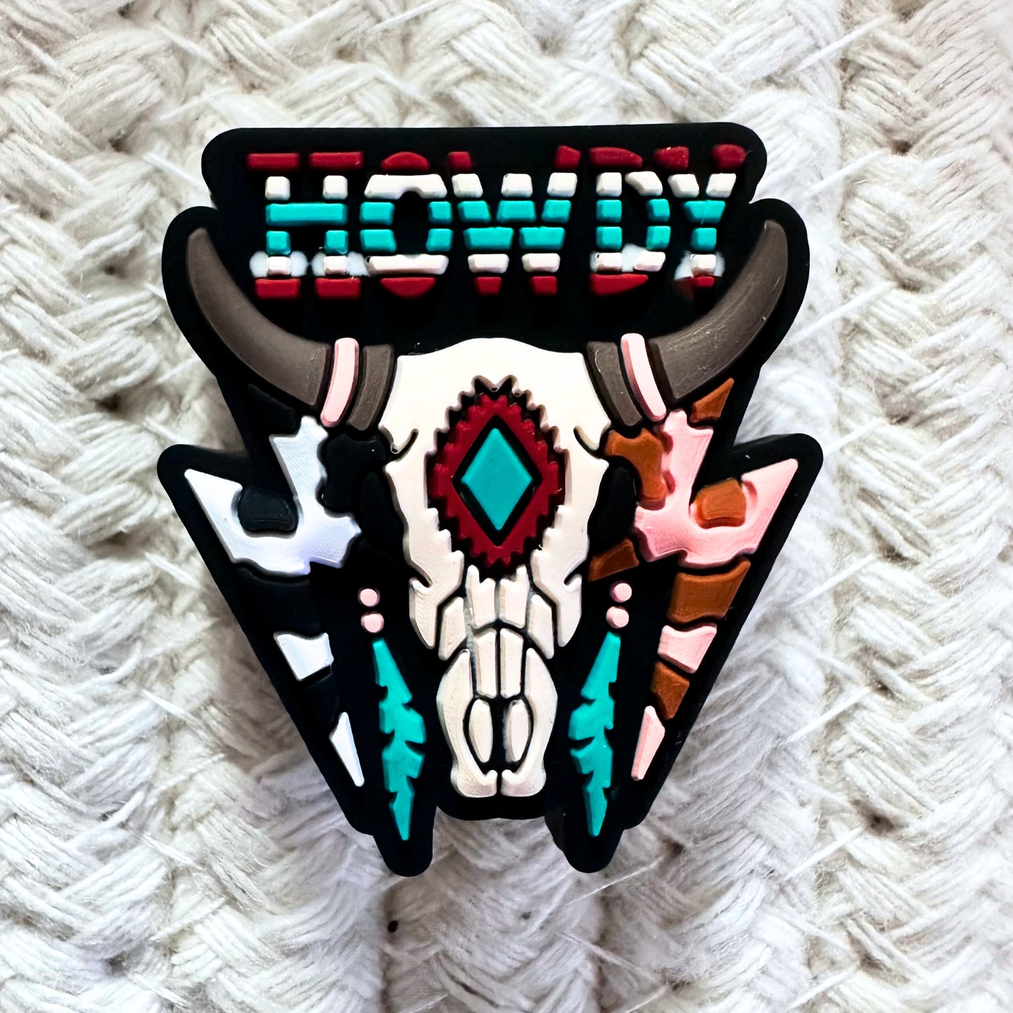 Howdy Boho Bull Skull Aztec image 1