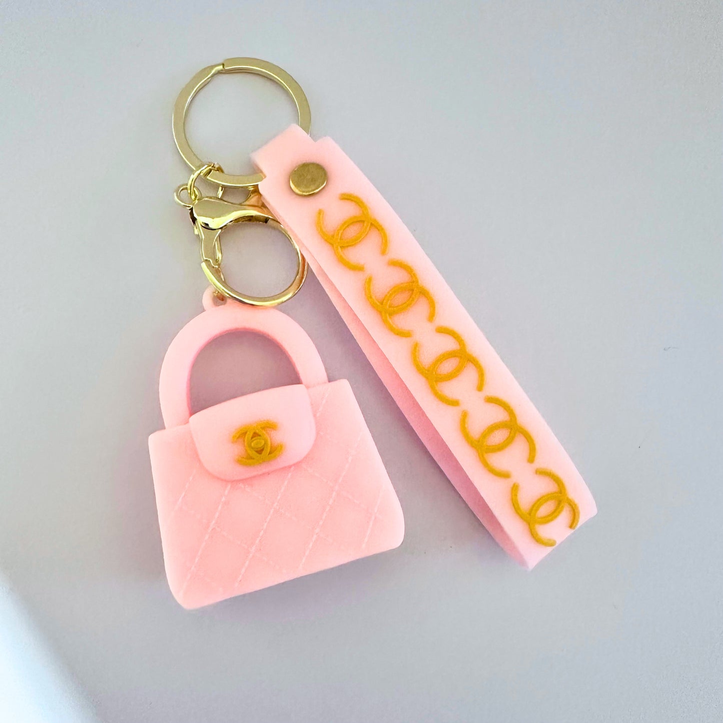 Light Pink CC Bag Keychain image 0