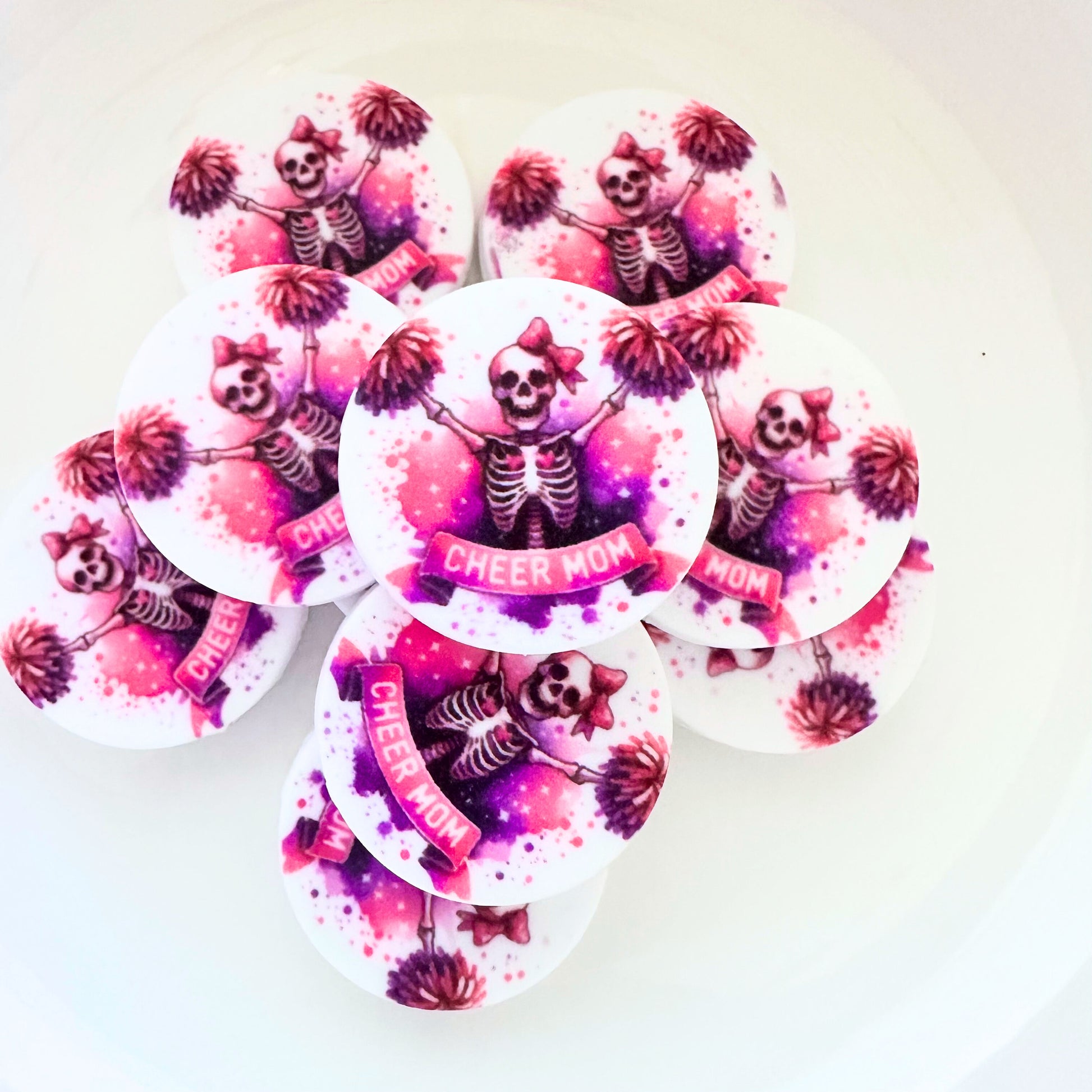 Cheerleading Skeleton Cheer Mom image 0