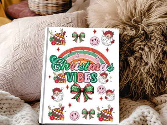 UV DTF A5 Notebook Wraps Christmas Vibes Retro image 0