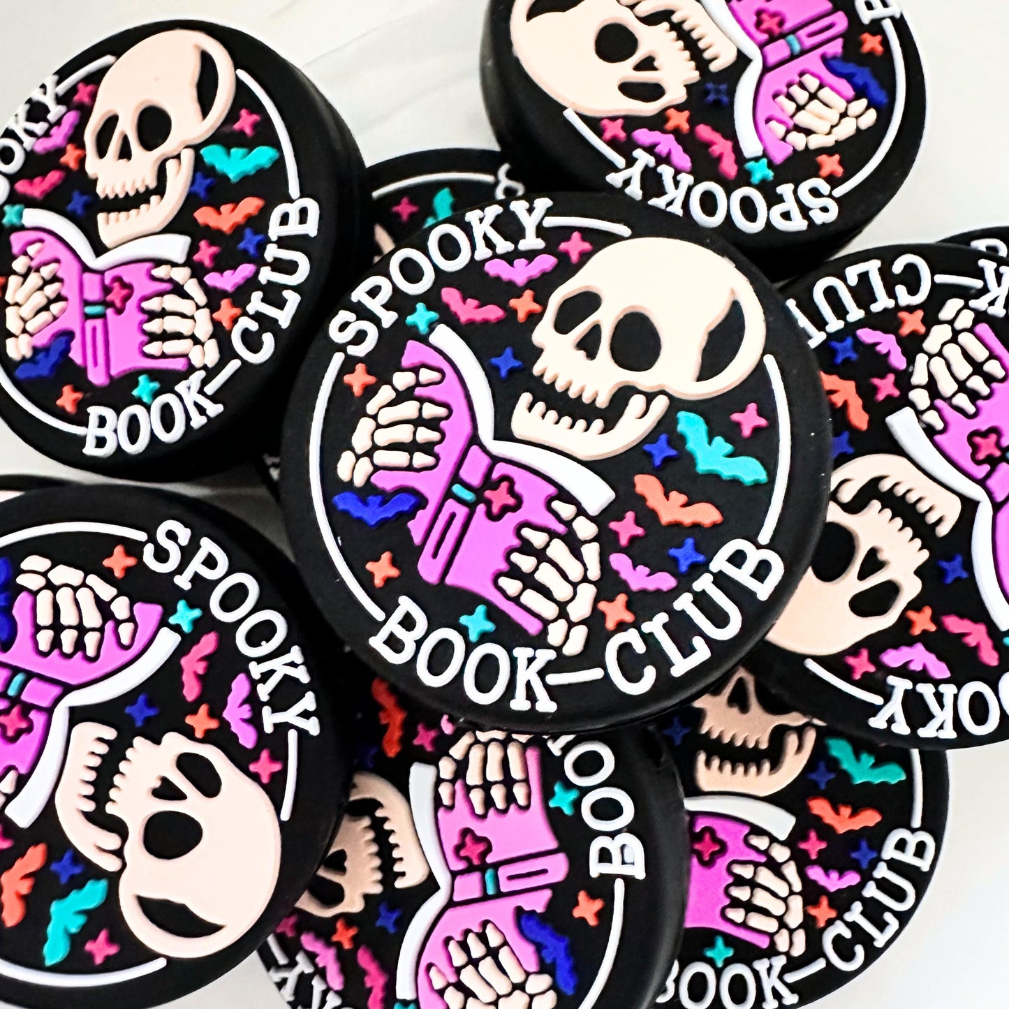 Spooky Book Club Skeleton Black image 0