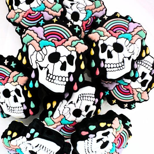 Halloween Skeleton Rainbow Clouds Tears image 0