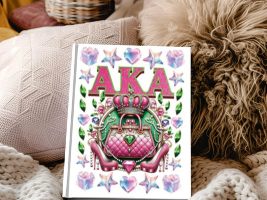 UV DTF A5 Notebook Wraps AKA 1908 Alpha Kappa Alpha image 0