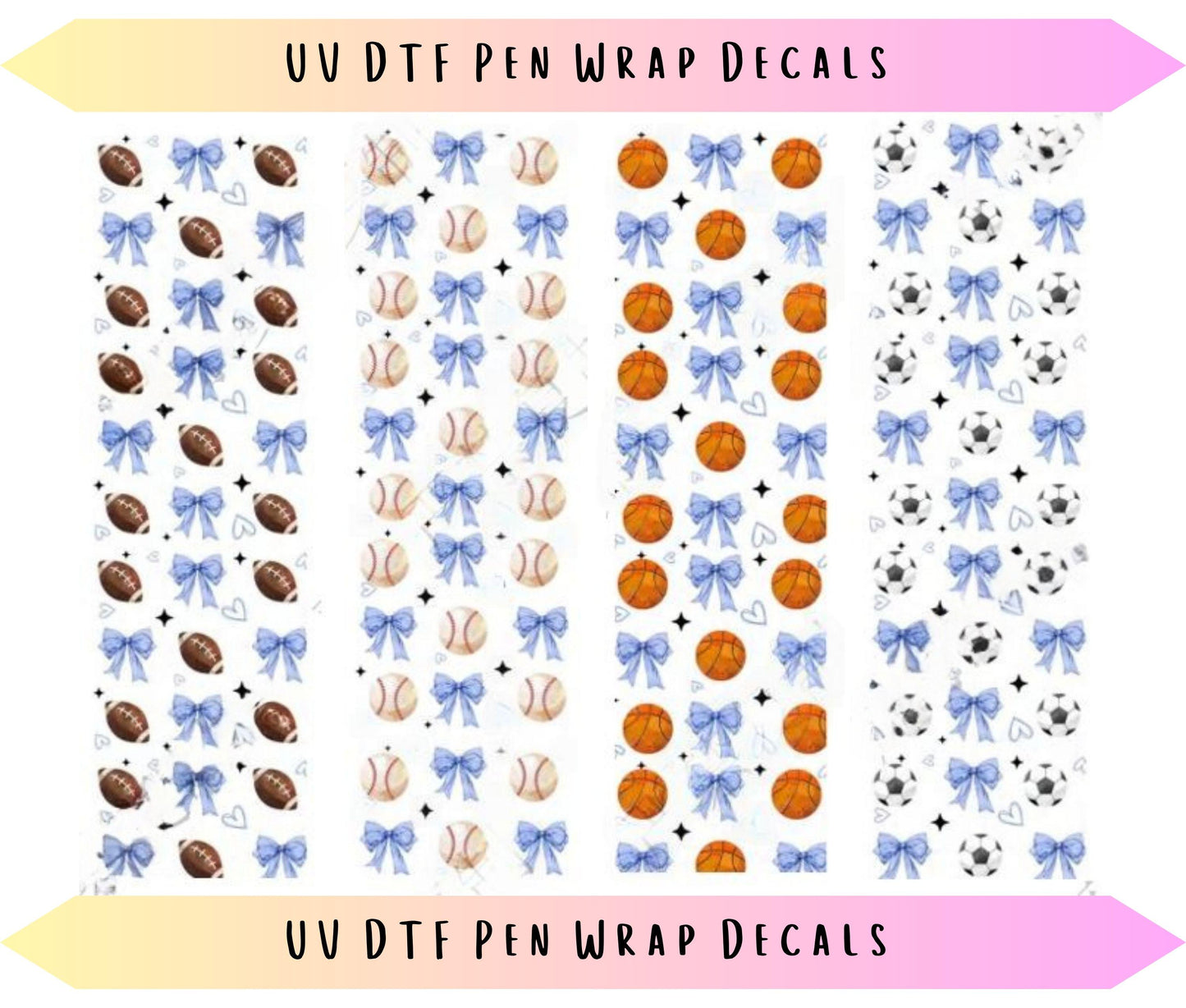 UV DTF Pen Wraps Coquette Sports image 0