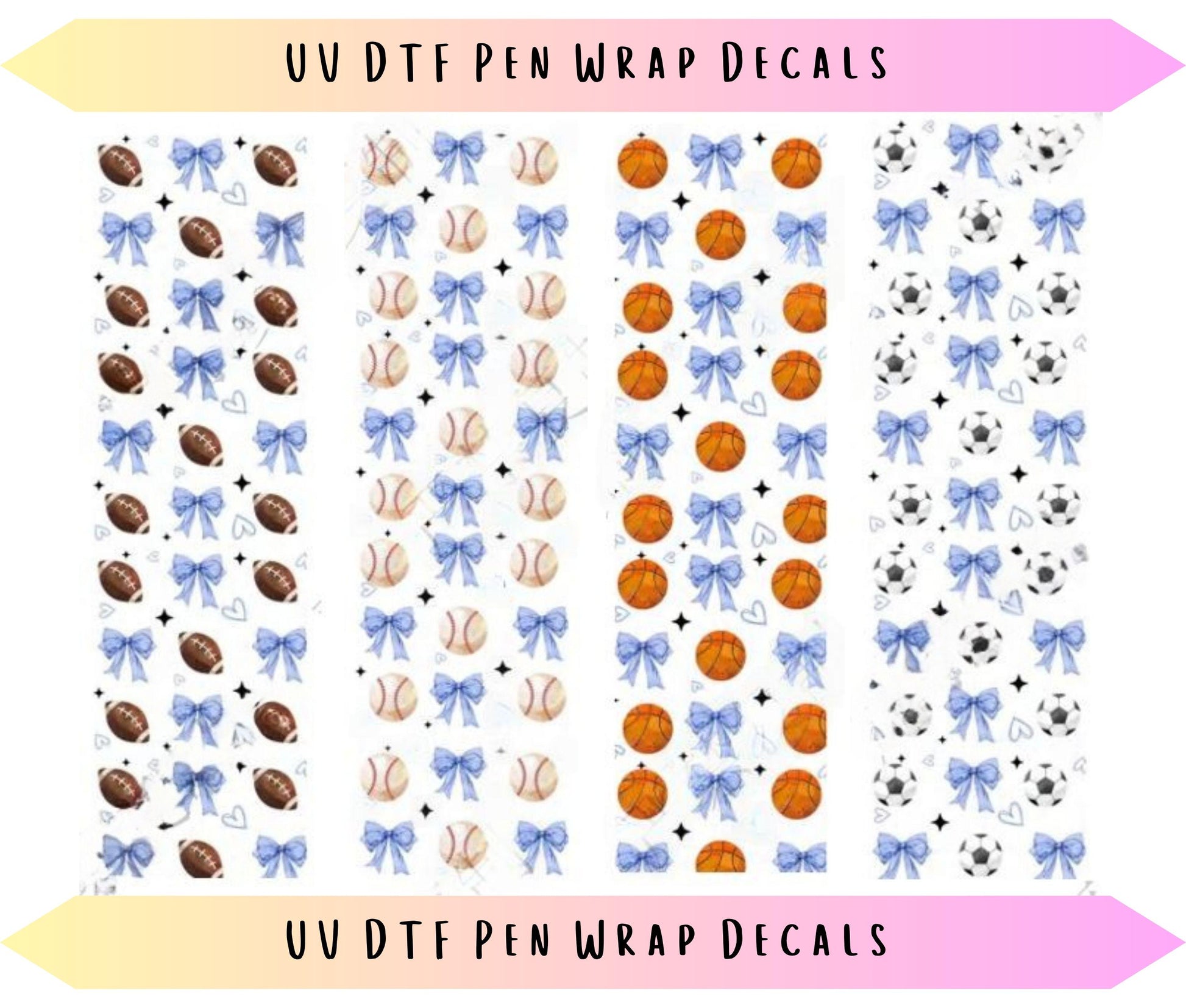 UV DTF Pen Wraps Coquette Sports image 0