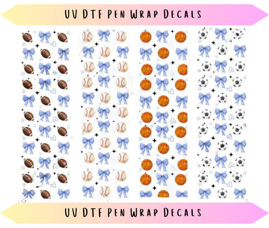UV DTF Pen Wraps Coquette Sports image 0