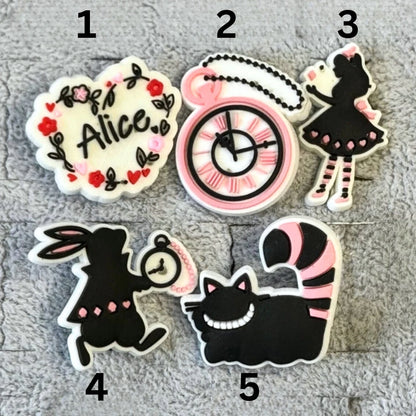 Alice in Wonderland Shoe Charms image 1