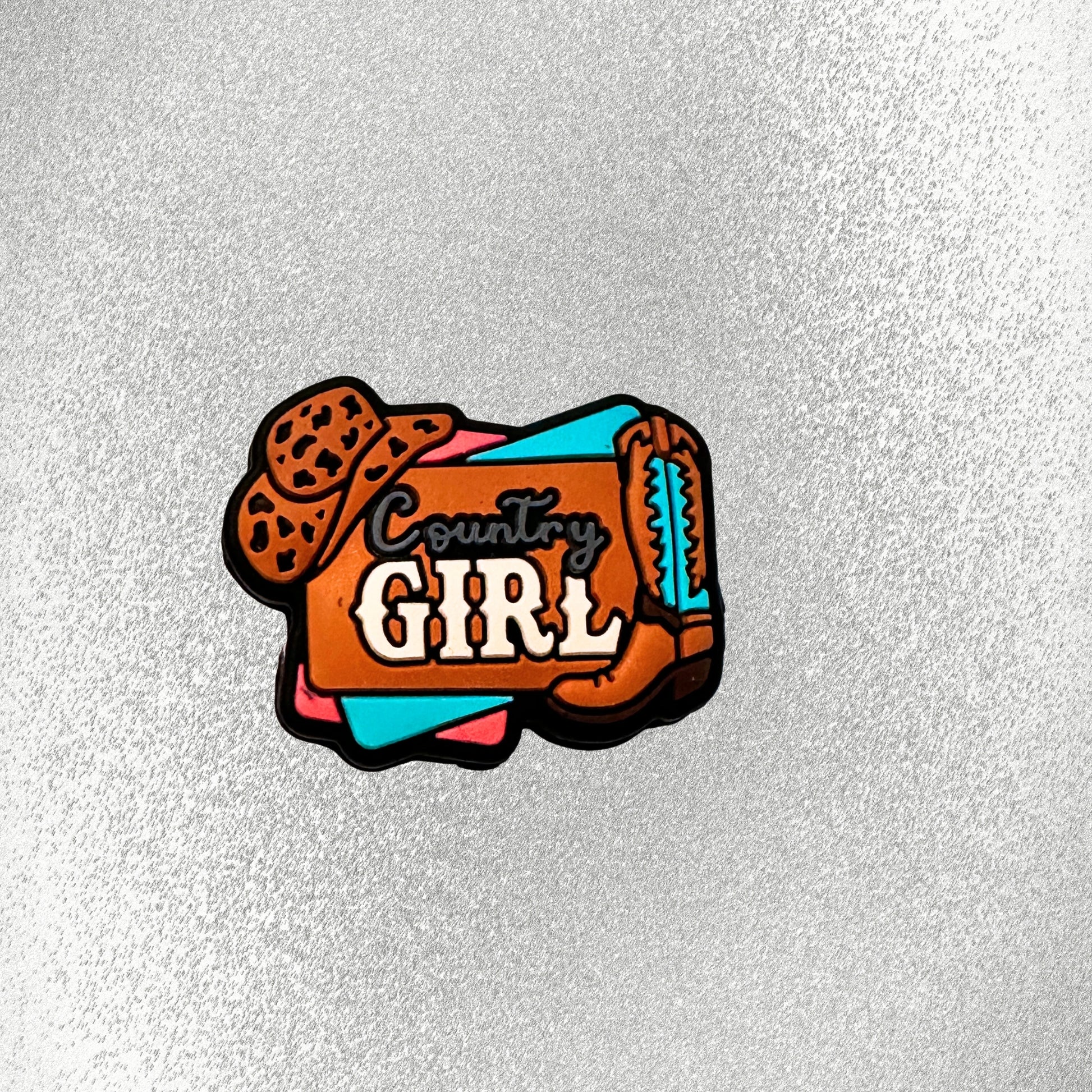 Country Girl Cowboy Hat Boots image 1