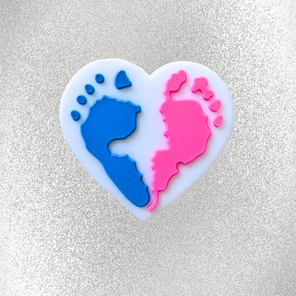 Baby Footprints Pregnancy Announcement image 1