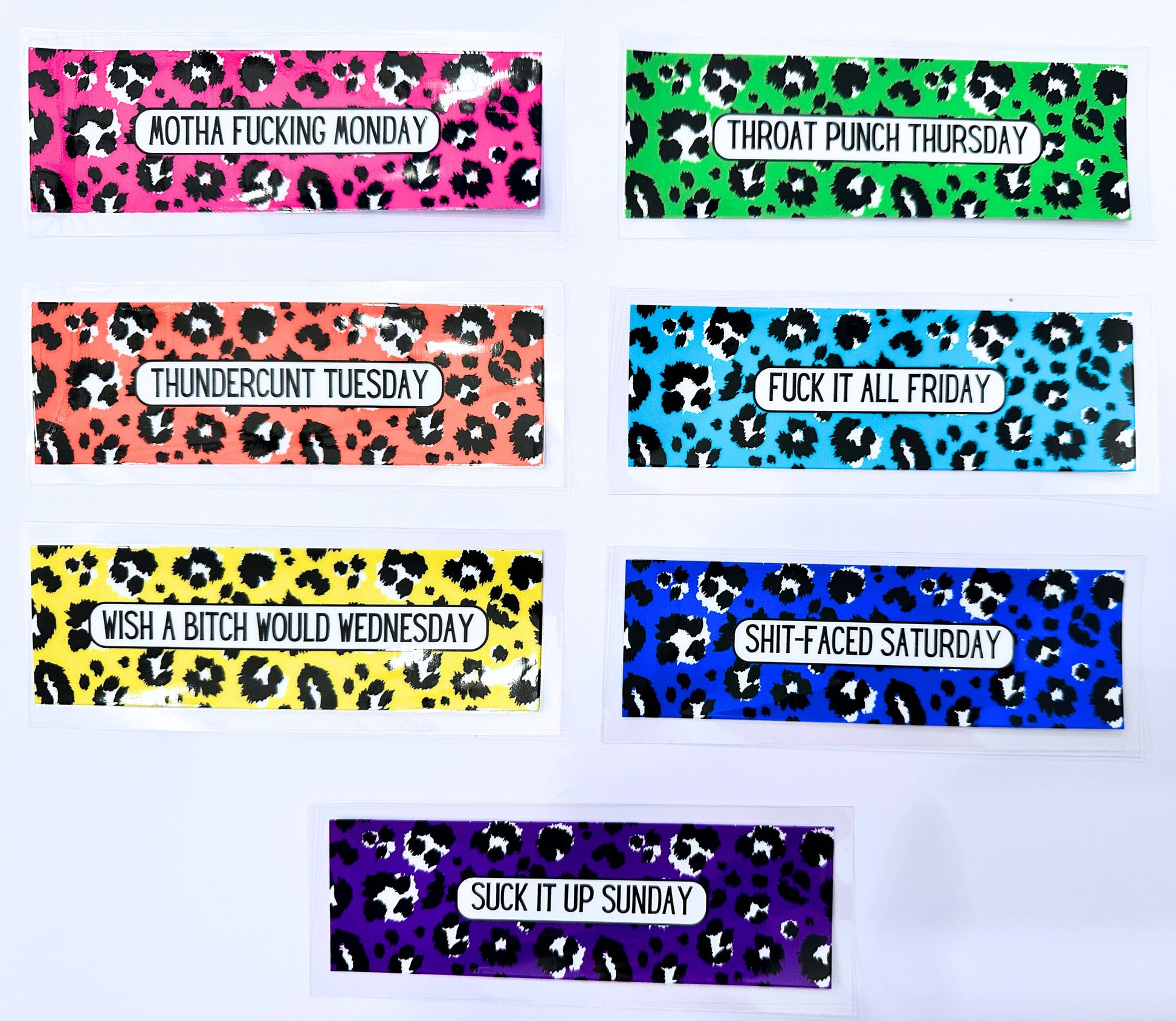 UV DTF Pen Wraps Sarcastic Days of the Week image 2