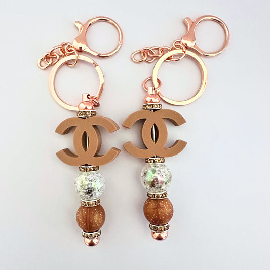 Brown CC Keychain image 0