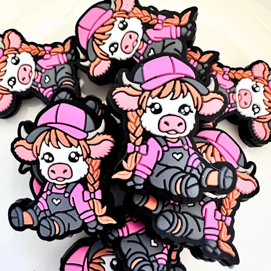Highland Cow w/ Pigtails image 0