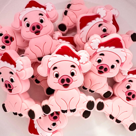 Christmas Pink Pig Piggie image 0