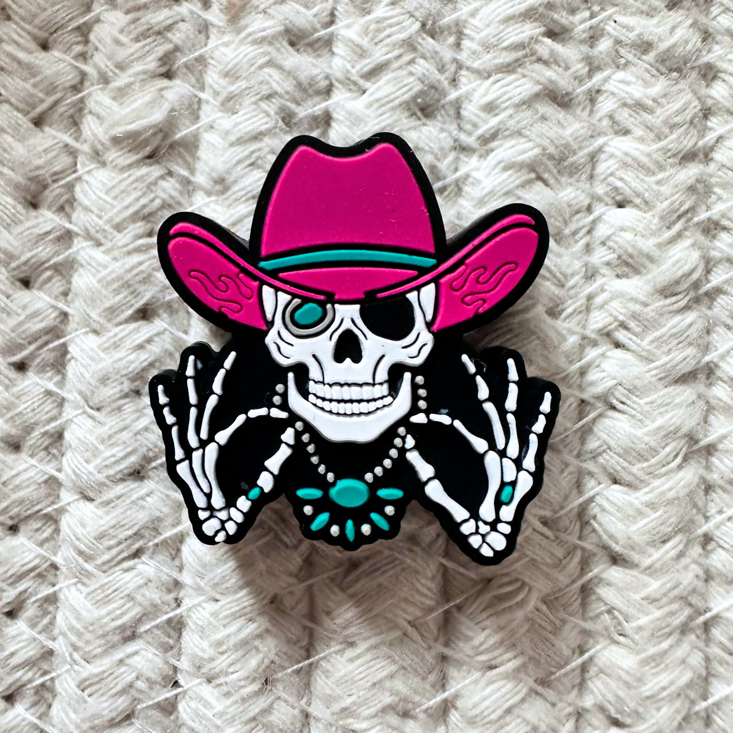 Skeleton Cowboy Hat Hot Pink image 1