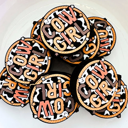 Cowgirl Cow Print Lasso Circle image 0