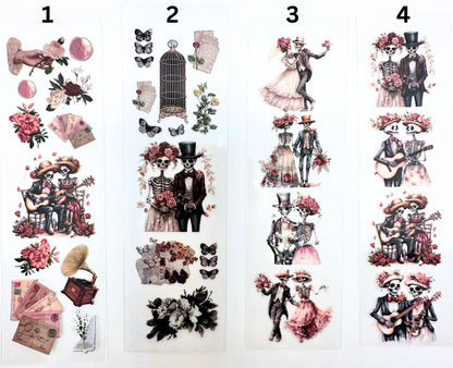 UV DTF Pen Wraps Pink Halloween Victorian Era image 1