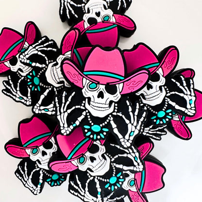 Skeleton Cowboy Hat Hot Pink image 0