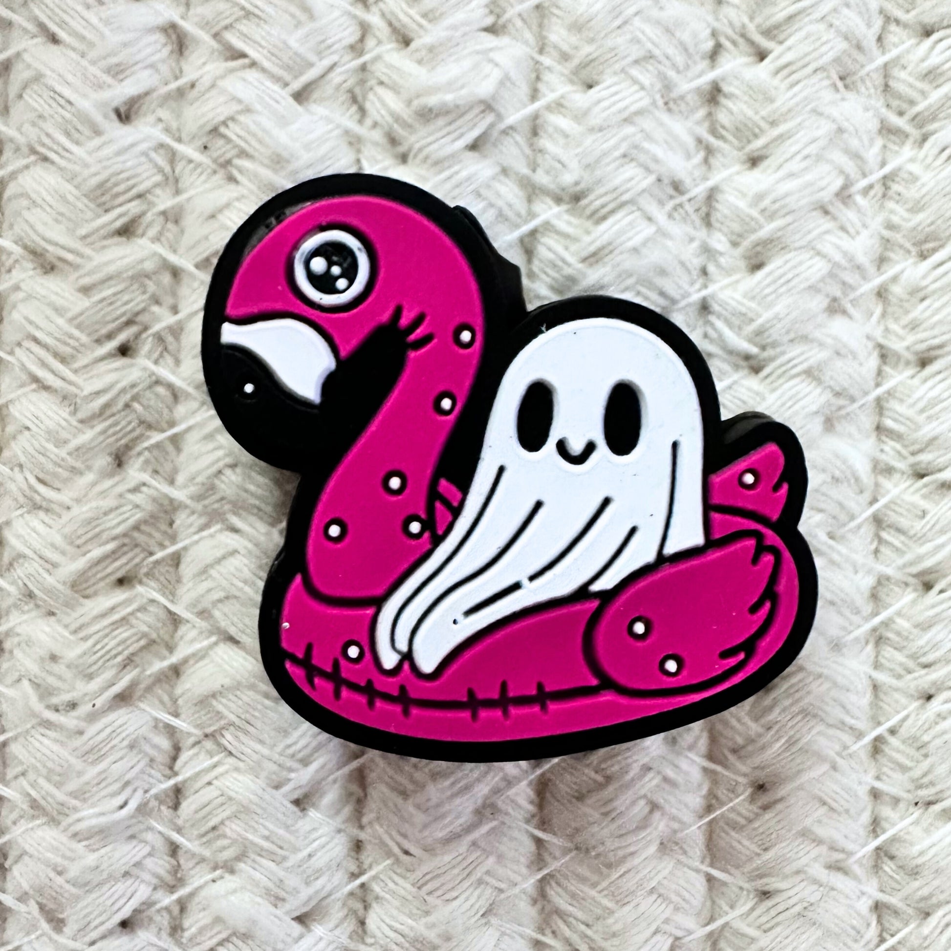Halloween Ghost in Flamingo Floatie image 1
