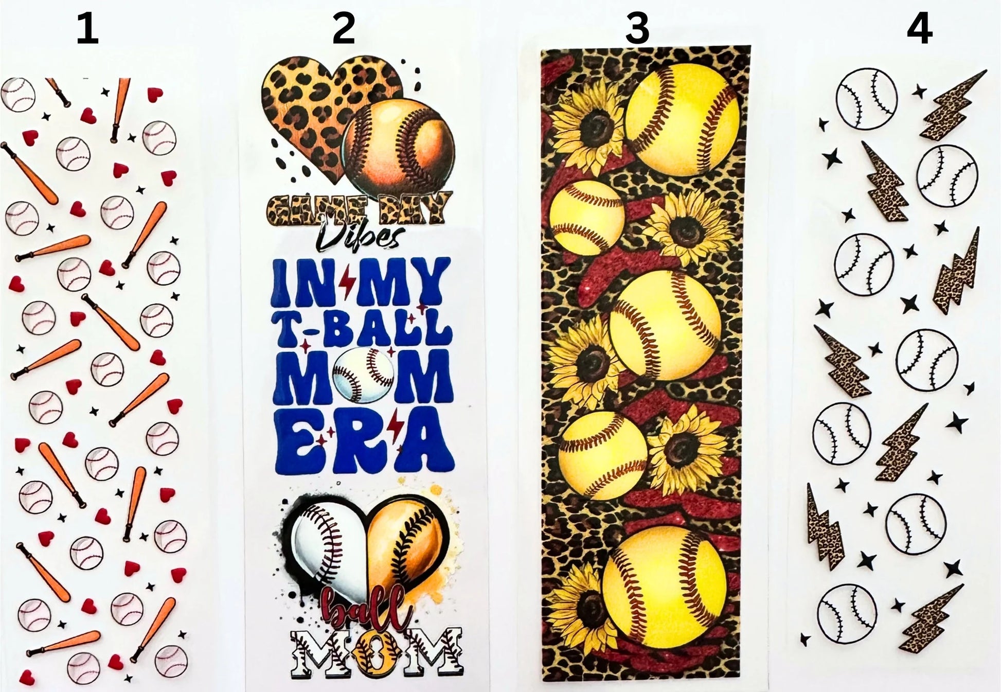 UV DTF Pen Wraps Baseball Softball image 1