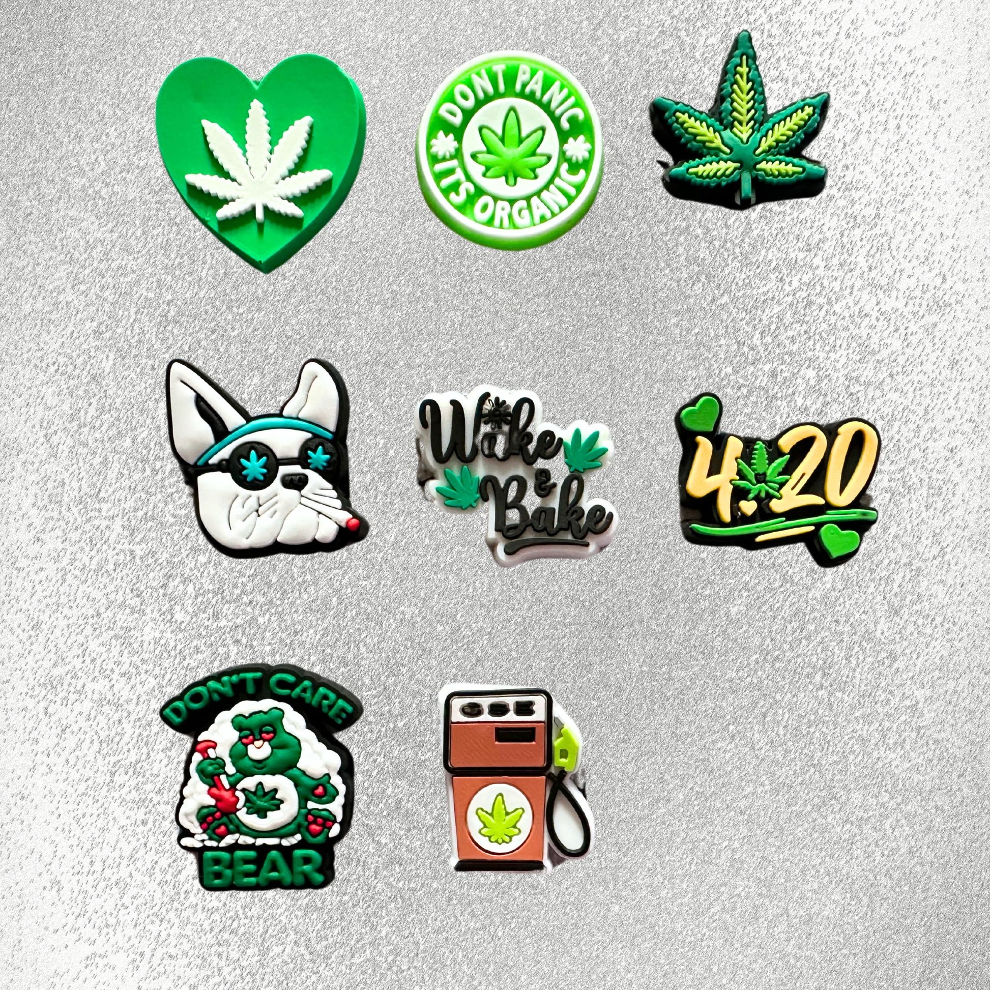 4/20 4:20 Marijuana Weed Shoe Charms image 0