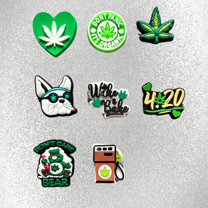 4/20 4:20 Marijuana Weed Shoe Charms image 0