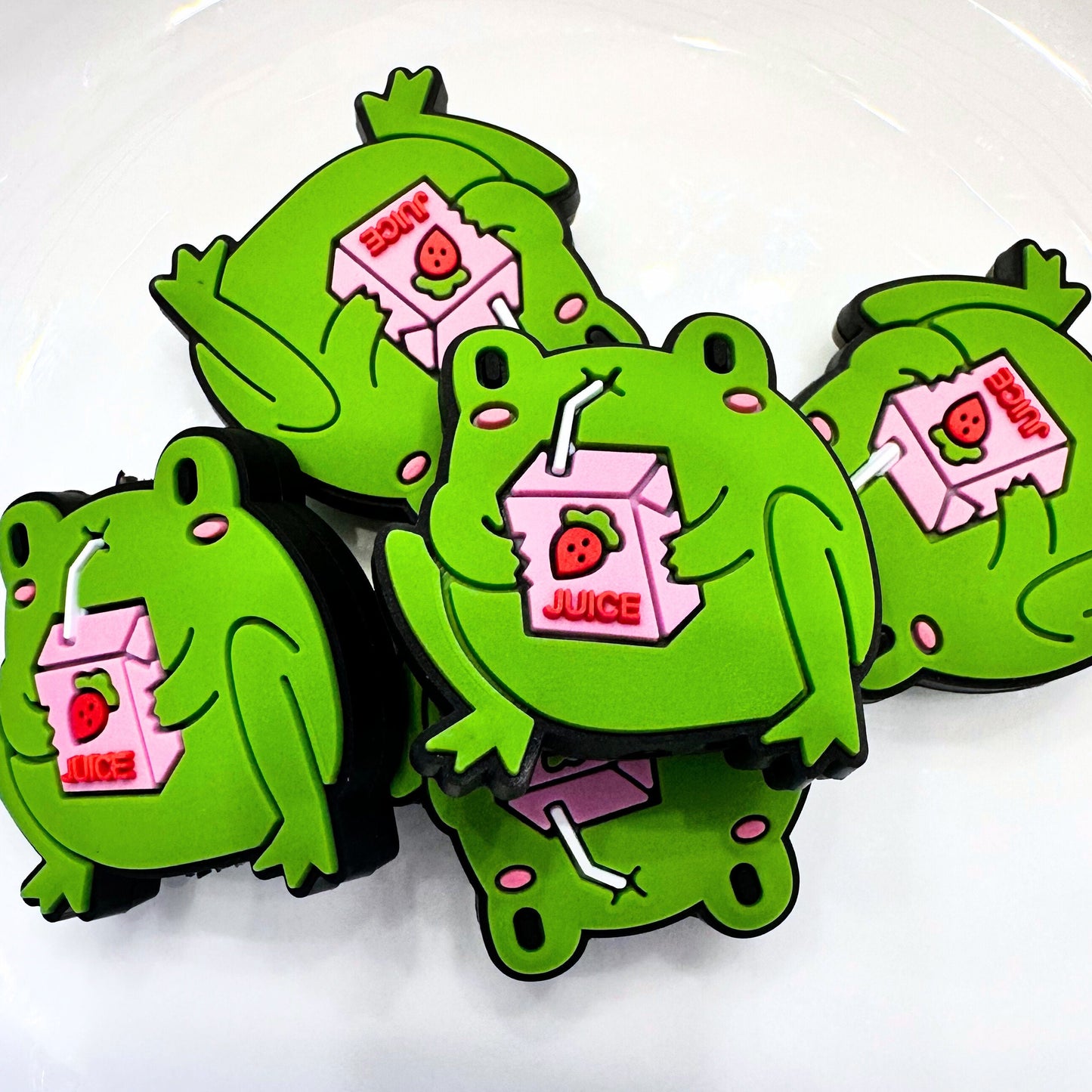 Frog Drinking Strawberry Juice Box image 0