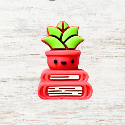 3D Succulent and Books image 1