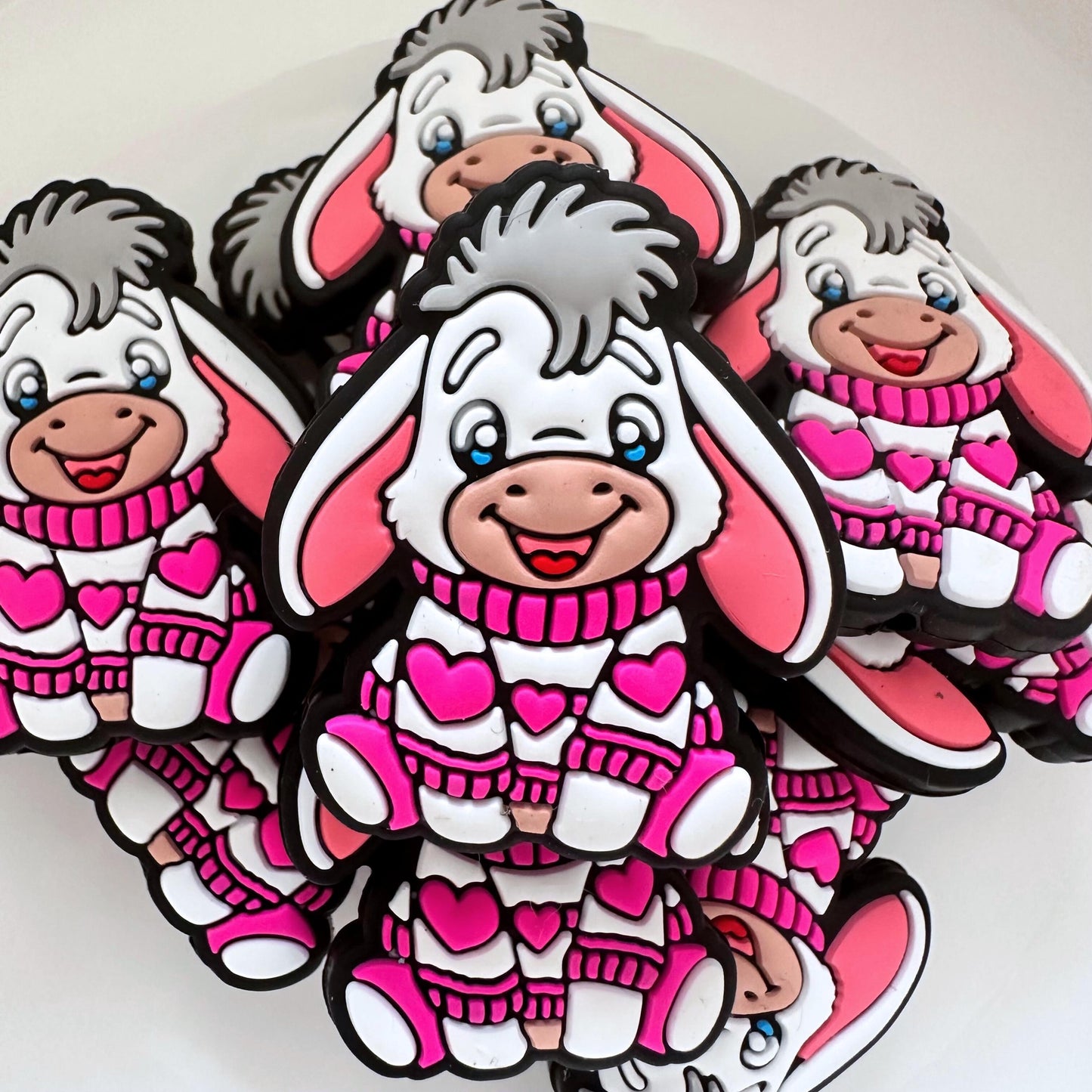 Donkey Pink Hearts Sweater image 0