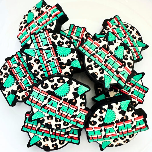 Mama Cow Print Lightning Bolt image 0