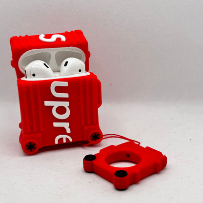 Red Suitcase Airpod Case image 1