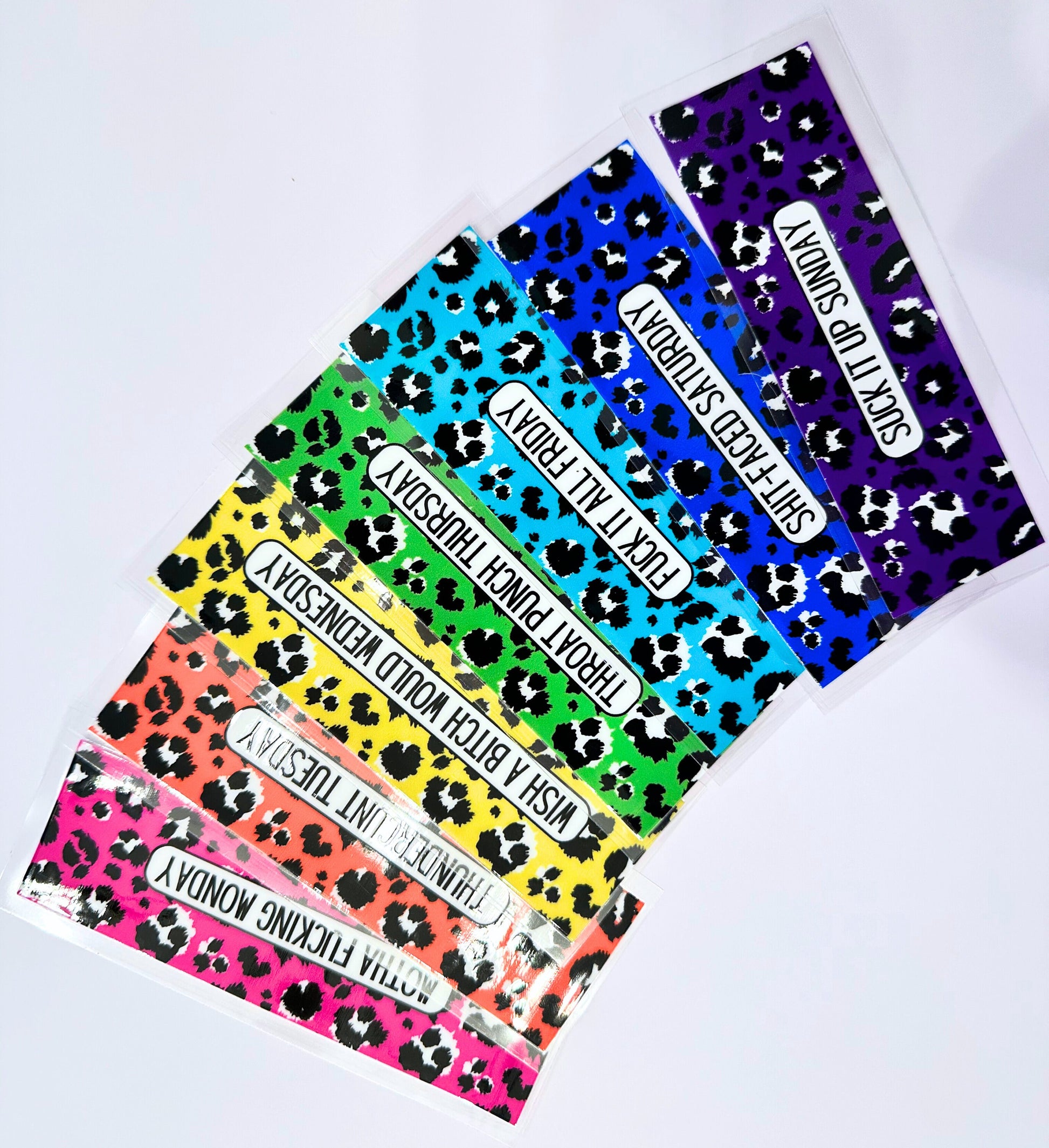 UV DTF Pen Wraps Sarcastic Days of the Week image 1