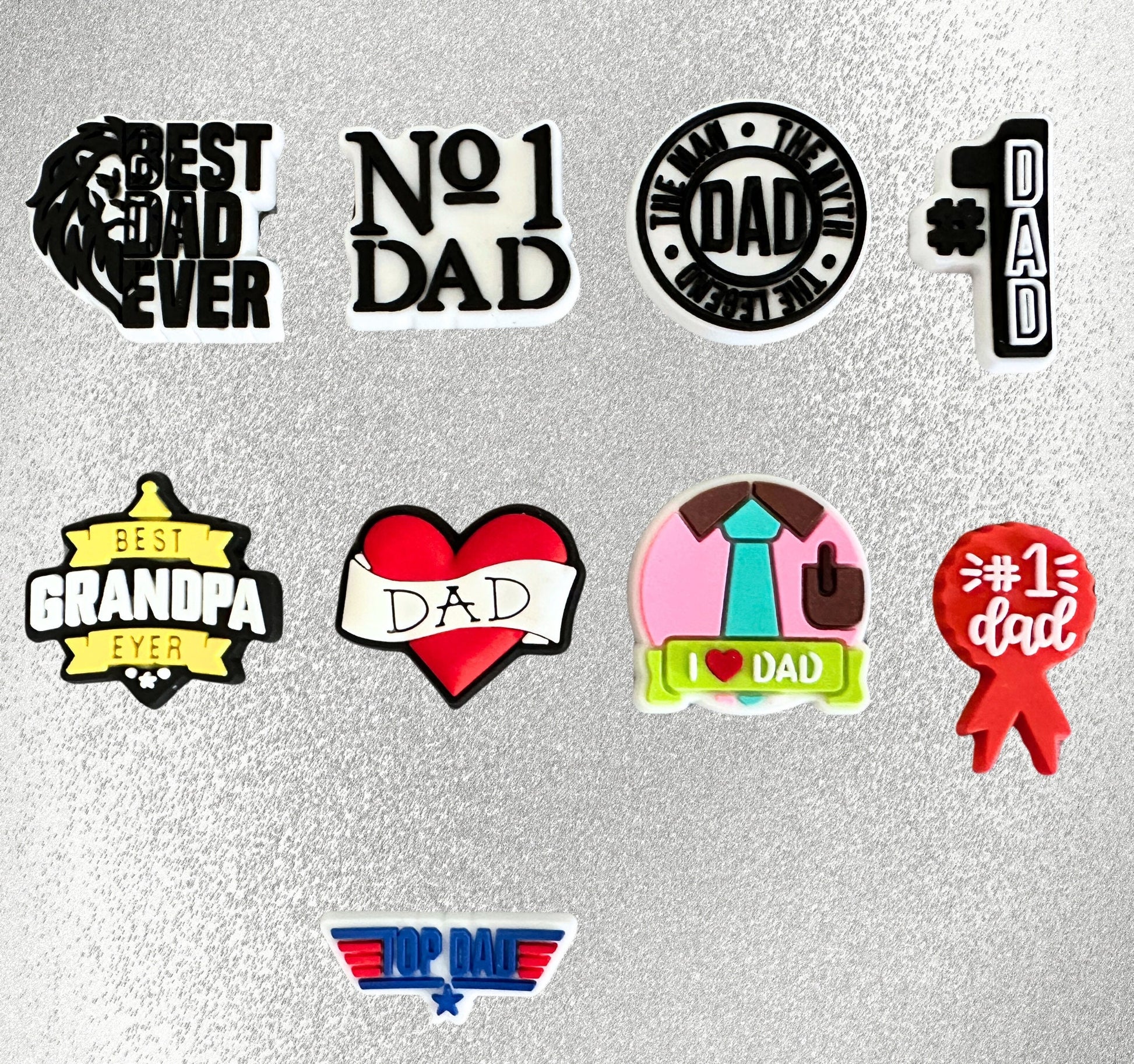 Father's Day Dad Shoe Charms image 1