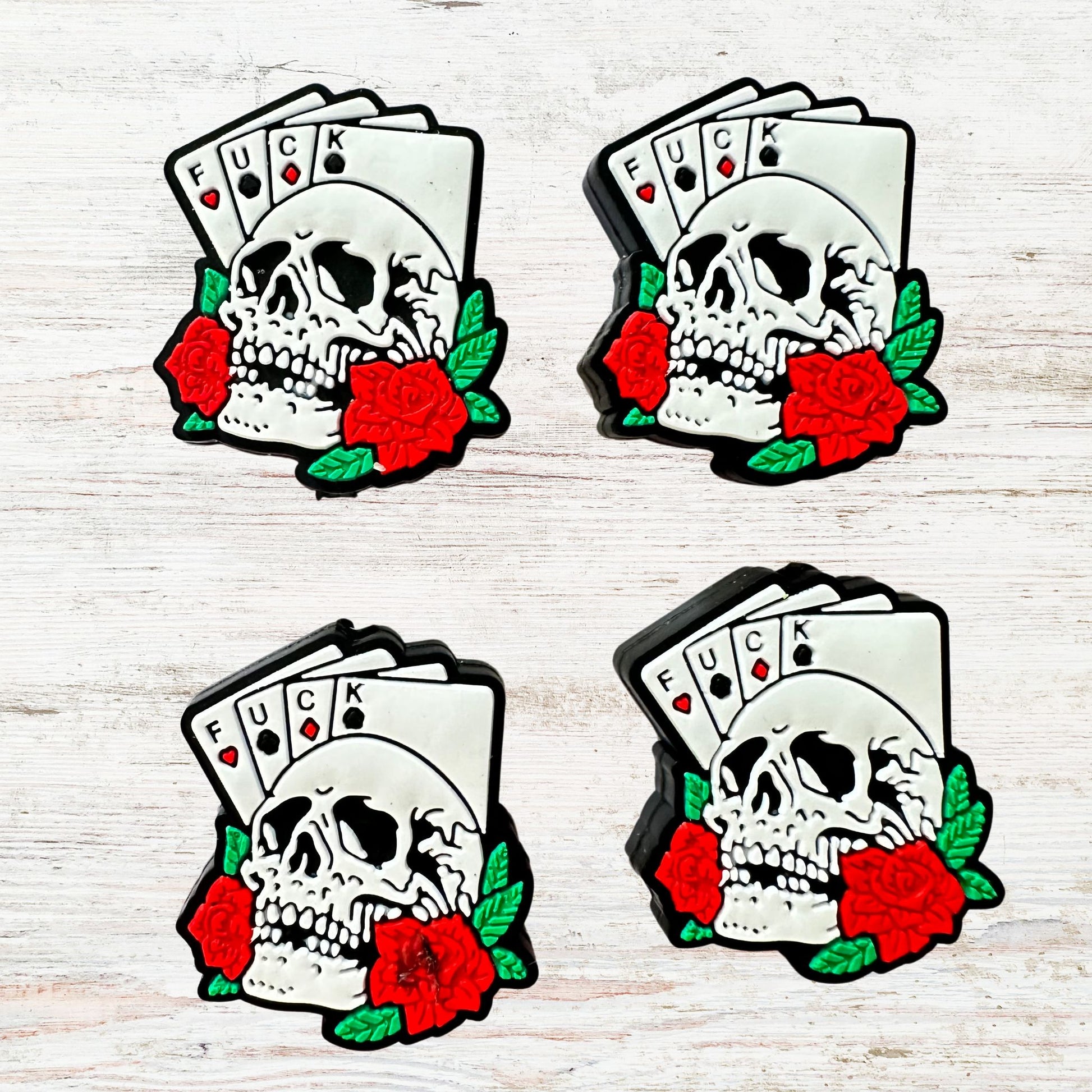 FUCK Skeleton Deck Of Cards image 1
