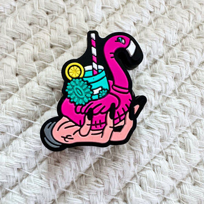 Pink Drink Flamingo Summer Pool Float image 1