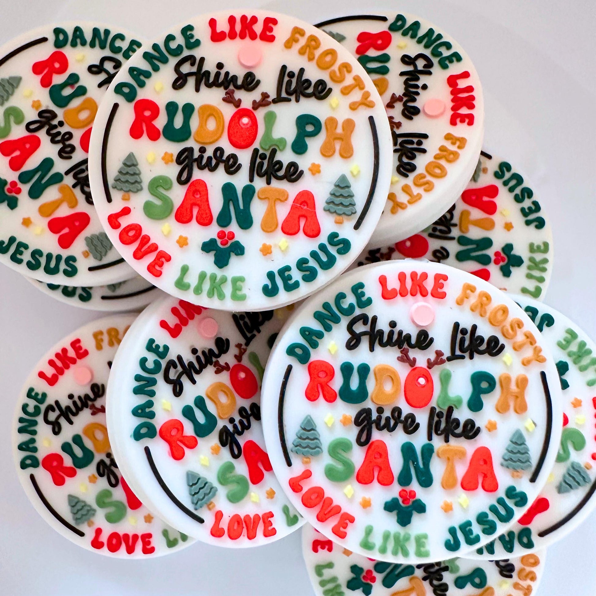 Christmas Dance Like Frosty Shine Like Rudolph Give Like Santa Love Like Jesus image 0