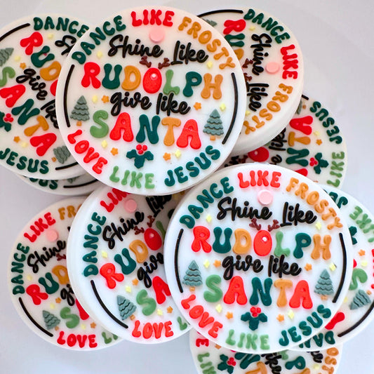 Christmas Dance Like Frosty Shine Like Rudolph Give Like Santa Love Like Jesus image 0