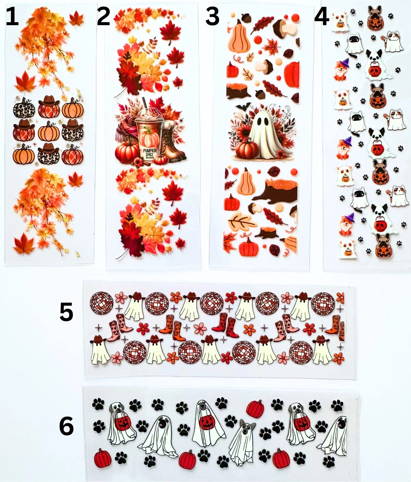 UV DTF Pen Wraps Halloween Fall image 1