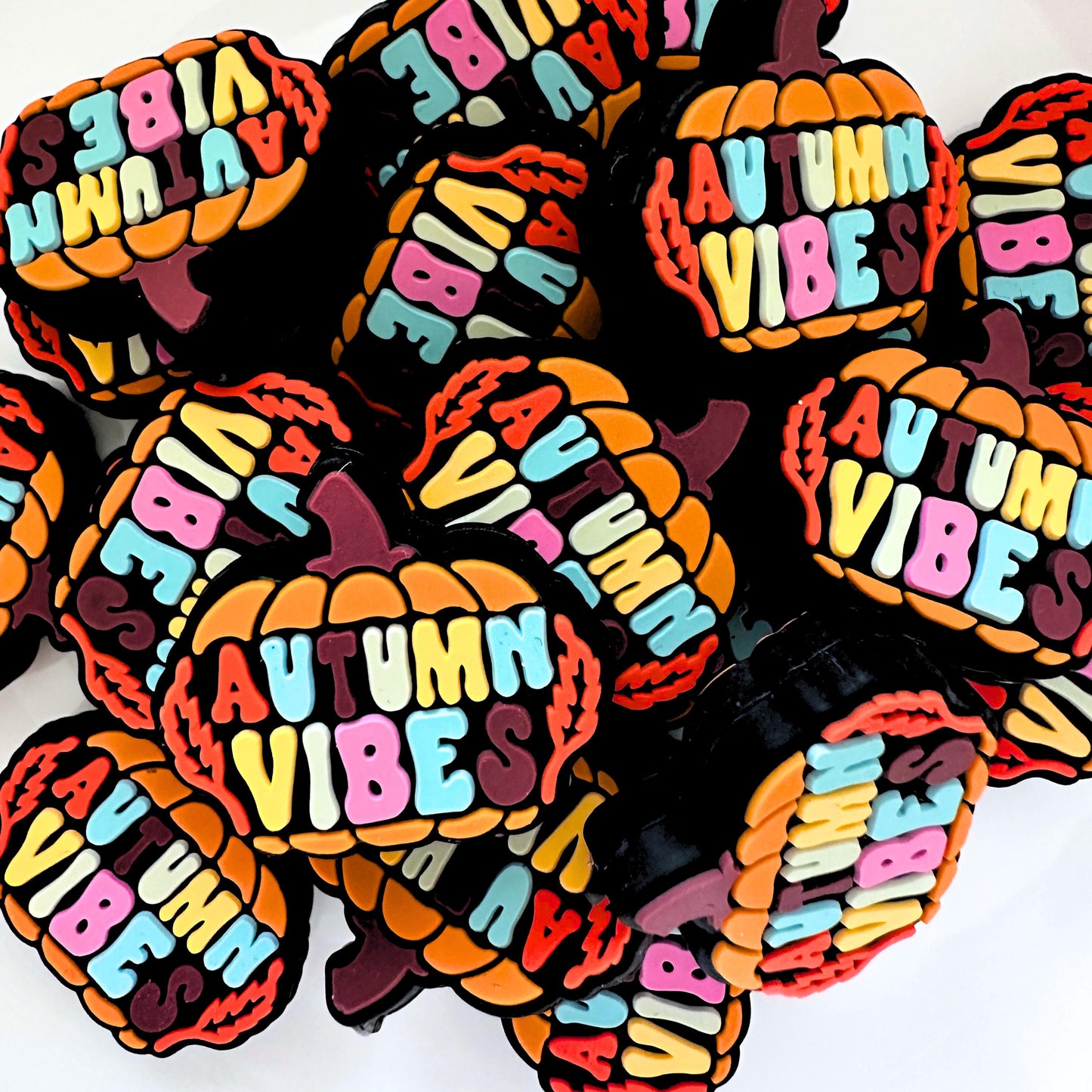 Thanksgiving Fall Leaves Autumn Vibes Pumpkin Orange image 0