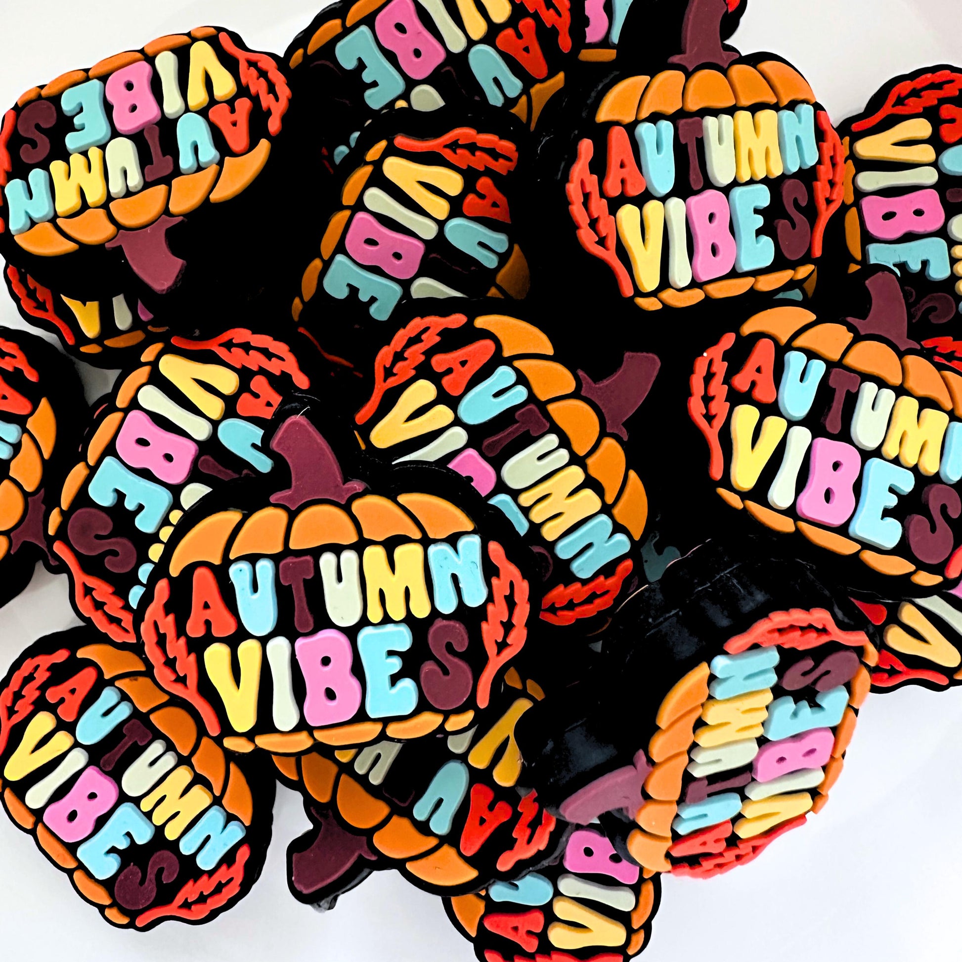 Thanksgiving Fall Leaves Autumn Vibes Pumpkin Orange image 0